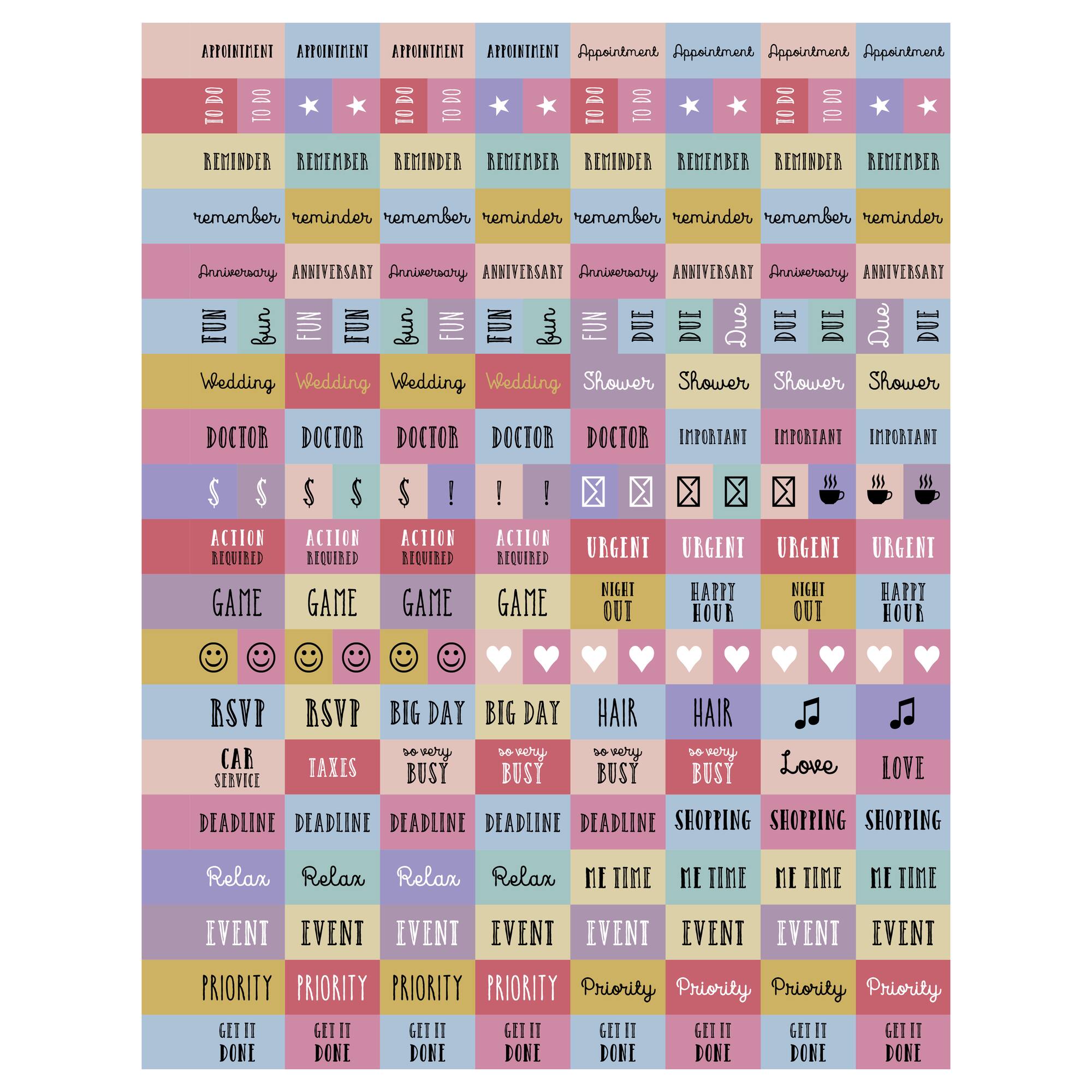 TF Publishing 2025-2026 Striped Down Large Weekly/Monthly Planner